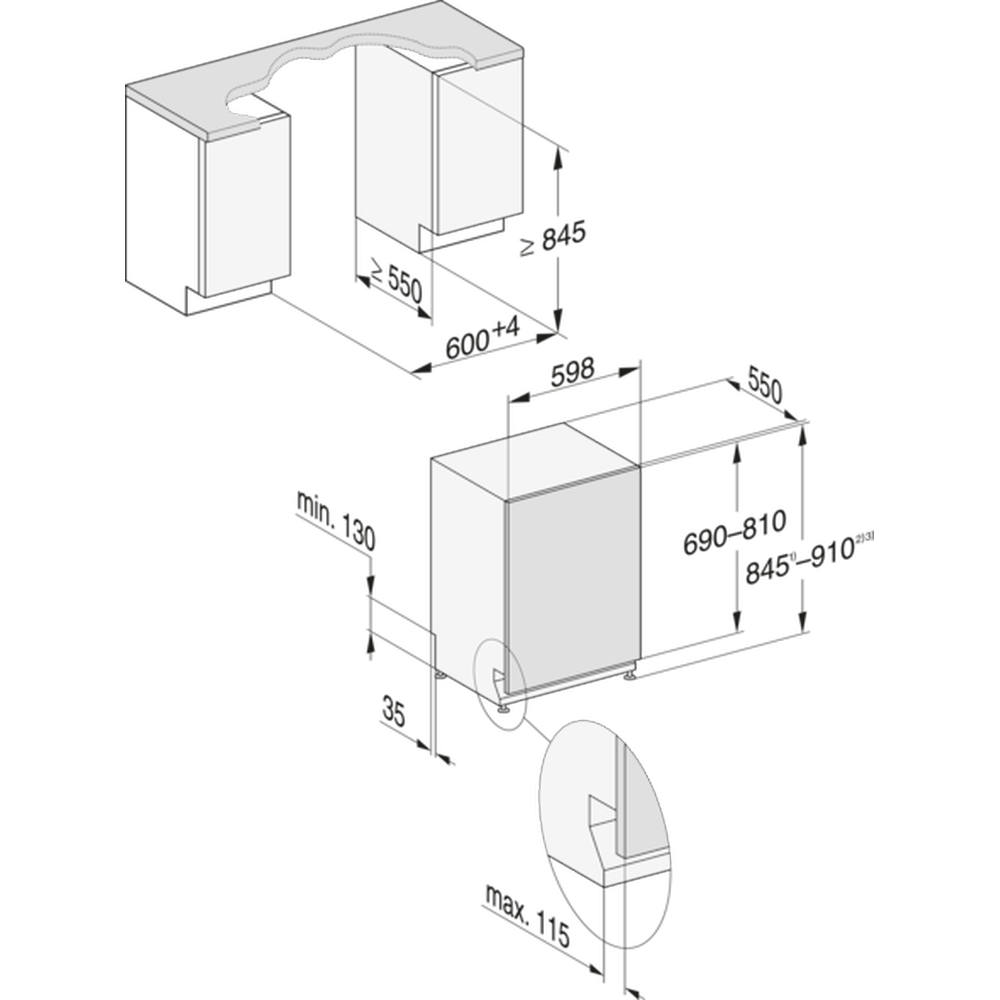 MIELE G 5155 SCVi XXL Active Vollintegrierter Geschirrspüler 